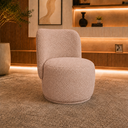 Ver imagem 1 de Poltrona Decorativa Bia Orgânica Boucle Recepção Sala Estar Quarto
