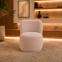Ver imagem 2 de Poltrona Decorativa Bia Orgânica Boucle Recepção Sala Estar Quarto