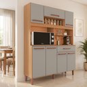 Ver imagem 1 de Armário de Cozinha Roma 100% MDF 7 Portas e 1 Gaveta