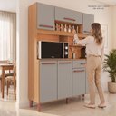 Ver mais imagens de Armário de Cozinha Roma 100% MDF 7 Portas e 1 Gaveta