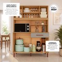 Ver imagem 4 de Armário de Cozinha Roma 100% MDF 7 Portas e 1 Gaveta