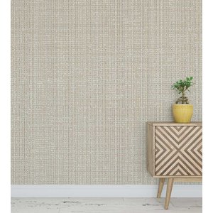 Papel de Parede Autocolante Contemporâneo Estilo Tecido Sem Relevo 10m