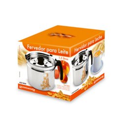Caneco Fervedor De Leite 1,5L Leiteira Em Aço Inox Com Tampa - 3