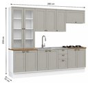 Ver imagem 4 de Cozinha Completa 12PTS 3GAVS s/Tpo Iluminata Branco/Fendi