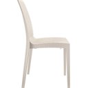 Ver imagem 5 de Kit com 4 Cadeiras e 1 Mesa Ibiza em Polipropileno com Tramas e Proteção UV Bege/Fendi