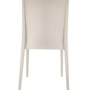 Ver imagem 7 de Kit com 4 Cadeiras e 1 Mesa Ibiza em Polipropileno com Tramas e Proteção UV Bege/Fendi