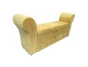 Ver imagem 5 de RECAMIER PUFF BAÚ SAPATEIRA COM BRAÇOS E GAVETA 1,58 CM PARA CAMA QUEEN SIZE - AMARELO