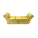 Ver imagem 4 de RECAMIER PUFF BAÚ SAPATEIRA COM BRAÇOS E GAVETA 1,58 CM PARA CAMA QUEEN SIZE - AMARELO
