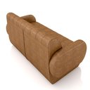 Ver imagem 7 de Sofá Decorativo Living Sala de Estar Bornéu 168cm Pés de Madeira Pu Caramelo G33 - Gran Belo