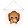 Flamula Emoji Macaco com a Mao na Boca - 1