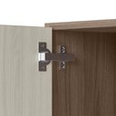 Ver imagem 4 de Armario Aereo Balcao Pia 120 Cm Mdf Kali Carvalho Toq Bianco