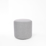 Puff Perse Decorativo Tecido Linho Banqueta Puffe Redondo - 1