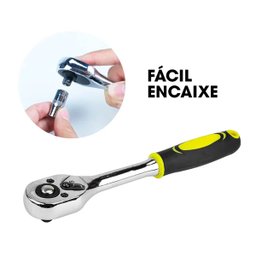 Kit Chave Canhão Catraca 46 Peça Profissional Alta Qualidade - 4