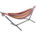 Ver imagem 2 de Rede de Descanso Dormir com Suporte Desmontável Área de Lazer Camping Importway Iwsrr-Vm Vermelho