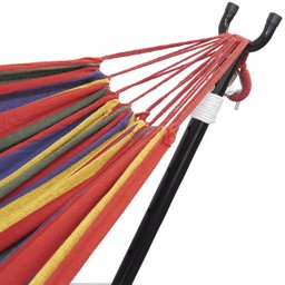 Rede de Descanso Dormir com Suporte Desmontável Área de Lazer Camping Importway Iwsrr-Vm Vermelho - 3