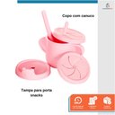 Ver imagem 4 de Kit Introdução Alimentar Bebê Treinamento Prato Talher 10 Peças Rosa