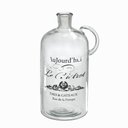 Ver imagem 1 de Garrafa Porta Rolha Decor em Vidro Nas Cor Fume e Preto 38cm