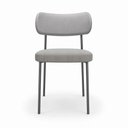 Ver imagem 7 de Kit 8 Cadeiras Sala de Jantar Lisa Pés Preto Linho Cinza m² - Monari Design