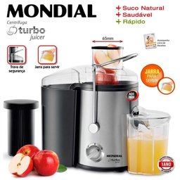 Centrífuga de Fruta Turbo Juicer Mondial - 220v - 3