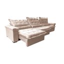 Ver imagem 7 de Sofá Retrátil e Reclinável 3,55m Cama inBox Big Fresh com SoftGel D40 Velupluma Bege