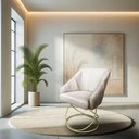 Ver imagem 2 de Kit 2 Poltronas Luxo Alana Suede Base de Ferro Dourado - Pallazio