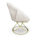 Ver imagem 5 de Kit 2 Poltronas Luxo Alana Suede Base de Ferro Dourado - Pallazio