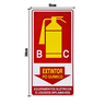 Combo 3 Placas De Sinalização Extintor BC Pó Químico Equipamentos Elétricos E Líquidos Inflamáveis 1 - 2