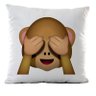 Almofada Antialérgica Criatics Emoji Macaco Tampando os Olhos - 1