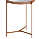 Ver imagem 4 de Mesa Lateral Redonda Menor Aqua Cobre com Espelho Imcal Móveis 46cm
