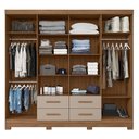 Ver imagem 3 de Guarda Roupa Casal 8p 237 Cm San Lorenzo Carvalho Fendi Moval