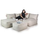 Ver imagem 3 de Sofá de Canto Linha Sofá de Chão Cor Bege Good Pufes