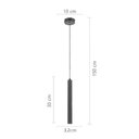 Ver imagem 2 de Lustre Pendente Astraled Cirra Pt-9137 30cm Preto LED Bivolt