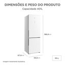 Ver imagem 6 de Geladeira Frost Free Inverse 401l Inverter Bivolt Branca Midea Mdrb548fgd013 - Bivolt