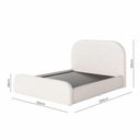 Ver imagem 6 de Cama King Valentina Confortável em Madeira Maciça e MDF Linho Off White Jasper Móveis