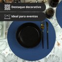 Ver imagem 3 de 12 Jogo Americano Redondo Mesa Posta Sousplat Luxo Pvc Maz