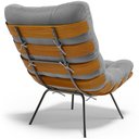 Ver imagem 7 de Kit 2 Poltronas Decorativas Sala de Estar Costela L02 Bouclê Cinza - Lyam Decor