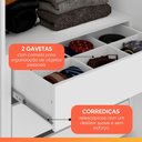 Ver imagem 5 de Guarda Roupas Casal com Espelho 2 Portas de Correr 6 Gavetas Modena