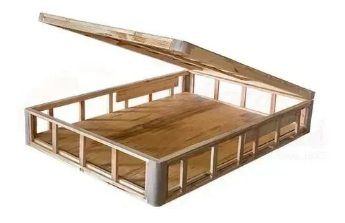 Cama Box Baú Casal Suede Bege - 3