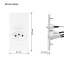 Ver imagem 5 de Interruptor com Tomada para Móveis Br Cm2-32 Margirius Cor:branco