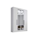 Ver imagem 1 de Guarda Roupa 4 Portas (2 c/ Espelho) e 3 Gavetas Moderni/Sevilha Neve - Novo Horizonte