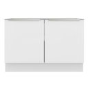Ver imagem 2 de Balcão Gabinete de Pia 120 Cm 2 Portas Branco/branco Veludo