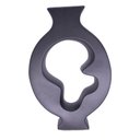 Ver imagem 4 de Vaso Decorativo Cerâmica Vazado para Centro Mesa Preto 29 Cm F04 - D'Rossi