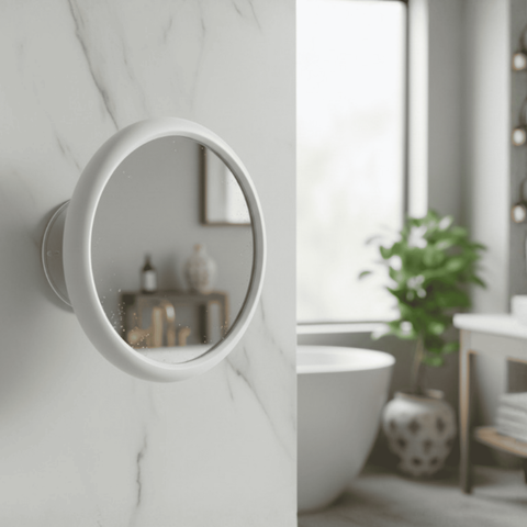 Espelho de Aumento com Ventosa Vide - Branco