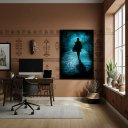 Ver imagem 2 de Quadro Tranca Ruas Entidade Umbanda Quimbanda - 70x50cm:moldura Preta