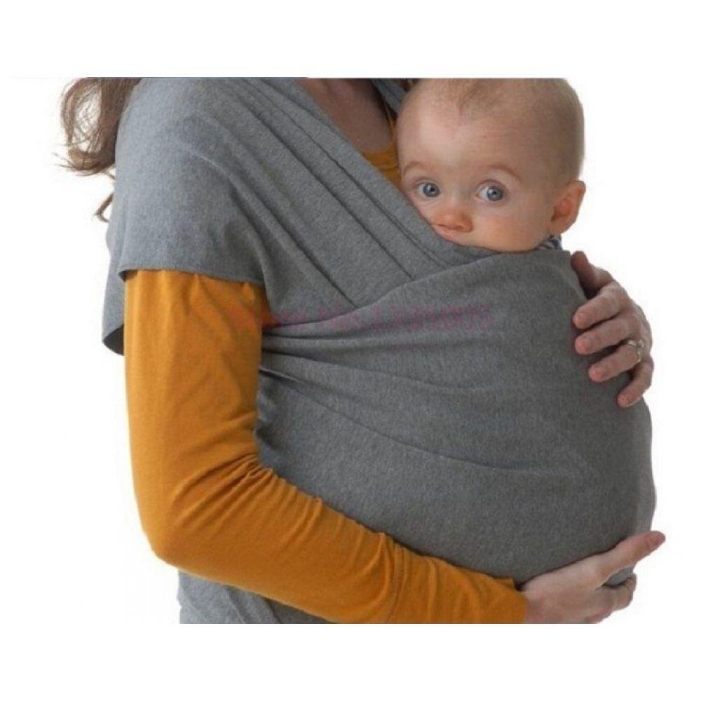 Wrap Sling de Algodão Cor Cinza Mescla - 5