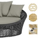 Ver imagem 3 de Chaise Hungria Alumínio Pintura Preta Corda Náutica E8 Trama Original