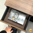 Ver imagem 4 de Mesa para Escritório Diretor Grande 2 Portas 4 Gavetas Nogal/preto