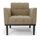 Ver imagem 6 de Poltrona Decorativa Karen Pés Fixo em Madeira Preto Suede Nude G19 - Gran Belo