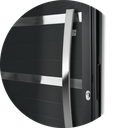 Ver imagem 2 de Porta Pivotante Alumínio Lambril Evolution c/Puxador e.Preto 120 Brimak