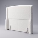 Ver imagem 7 de Cabeceira para Cama Box Casal Padrão Shae 140cm Estofada com Frame Bouclê Branco - Desk Design
